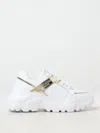 Just Cavalli Chic Sneakers With Premium Materials And Elegant Gold Accents In Weiss