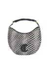 Just Cavalli Soft Zebra Bag 1 In Neutral