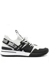 Just Cavalli Logo-strap Mesh Sneakers In Neutrals