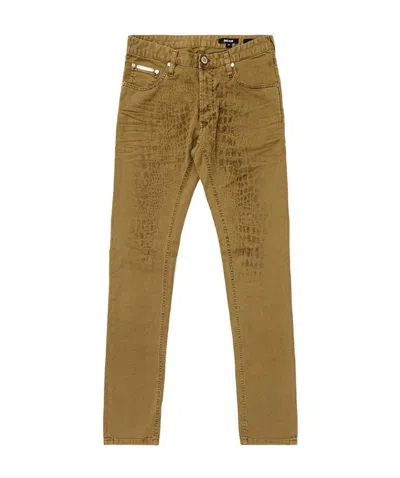 Just Cavalli Straight Jeans In Brown