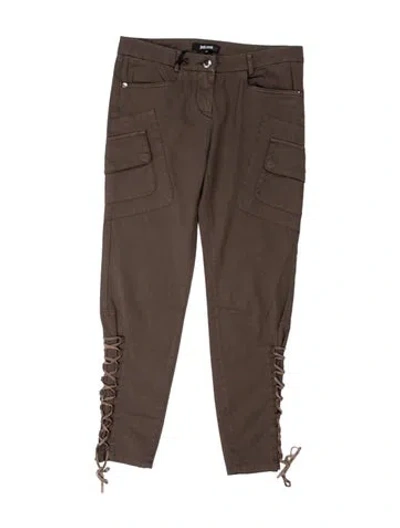 Pre-owned Just Cavalli Straight Leg Pants W/ Tags In Brown