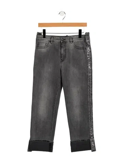 Pre-owned Just Cavalli Straight-leg Jeans In Gray