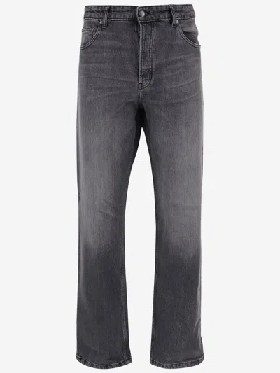 Just Cavalli Stretch Cotton Jeans In Gray