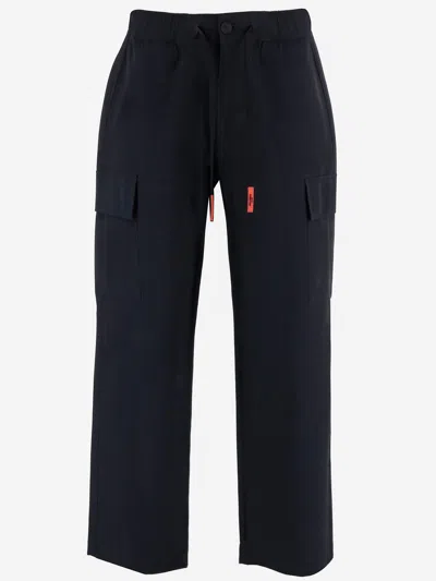 Just Cavalli Stretch Nylon Pants In Blue