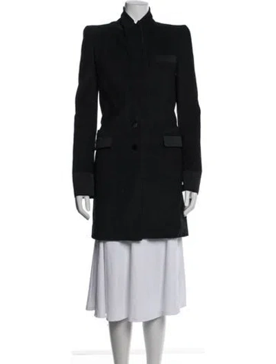Pre-owned Just Cavalli Striped Coat In Black/blue
