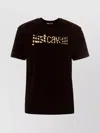 Just Cavalli Striped Crew Neck T-shirt In Black