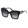 Just Cavalli Smoke Gradient Square Ladies Sunglasses Sjc019 0700 52 In Black