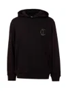 Just Cavalli Logo-patch Hoodie In Black