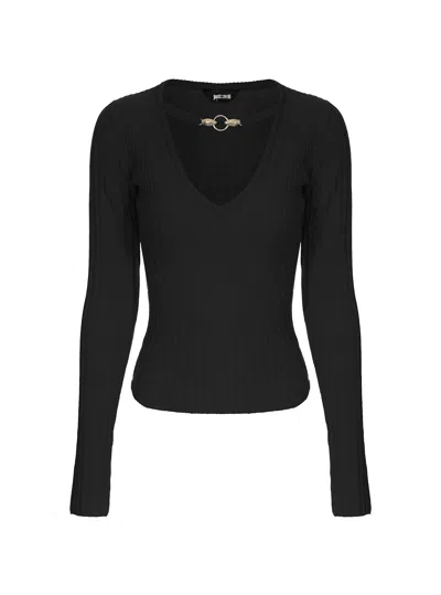 Just Cavalli Sweater In Black