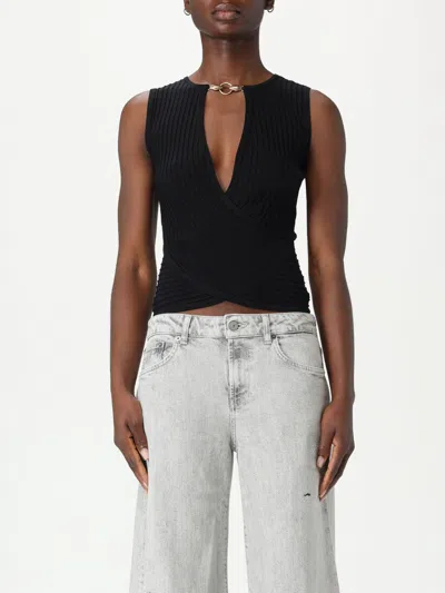 Just Cavalli Plaque-detail Tank Top In Animal Print