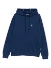 Just Cavalli Cotton Hoodie In Blue