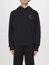 Just Cavalli Logo-patch Hoodie In Black