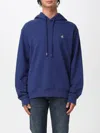 Just Cavalli Logo-detail Hoodie In Blue