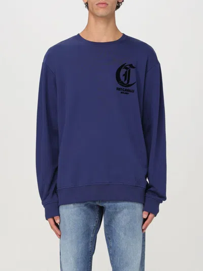 Just Cavalli Sweatshirt  Men Color Blue In Blau