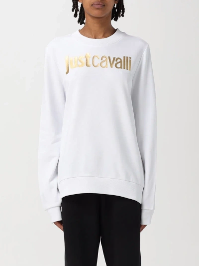 Just Cavalli Sweatshirt  Woman Color White In White