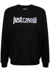 Just Cavalli Sweatshirt R Logo In Nero