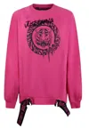 Just Cavalli Woman Sweatshirt Pink Size Xl Cotton In Rosa