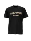 Just Cavalli Logo-print T-shirt In Black
