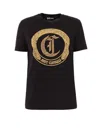 Just Cavalli Logo-embellished T-shirt In Black
