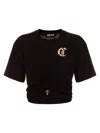 Just Cavalli Ring-detail T-shirt In Black