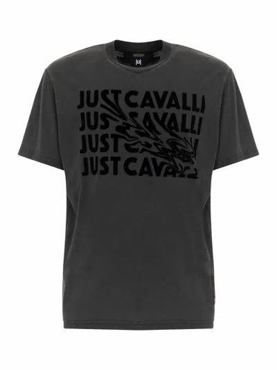Just Cavalli T-shirt In Black