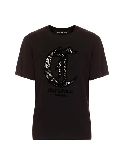 Just Cavalli T-shirt In Black