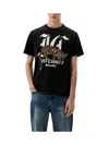 Just Cavalli Man T-shirt Black Size 3xl Cotton In Black