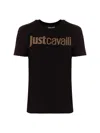 Just Cavalli Logo T-shirt In Black
