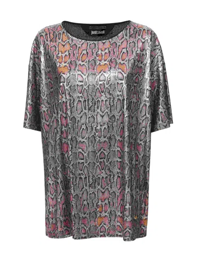 Just Cavalli T-shirt In Brown
