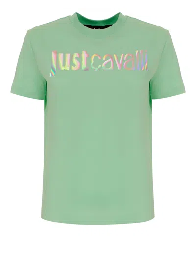 Just Cavalli T-shirt In Green