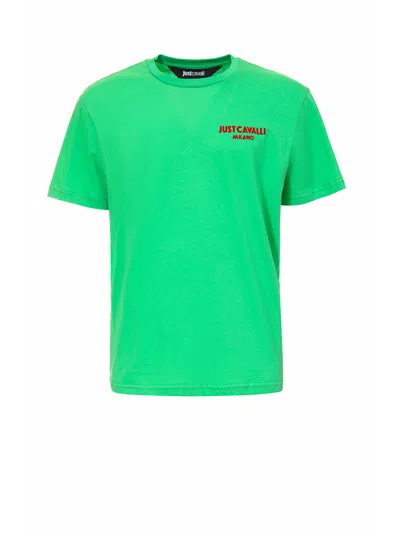 Just Cavalli T-shirt In Green