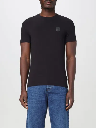 JUST CAVALLI T-SHIRT JUST CAVALLI MEN COLOR BLACK,g77385002