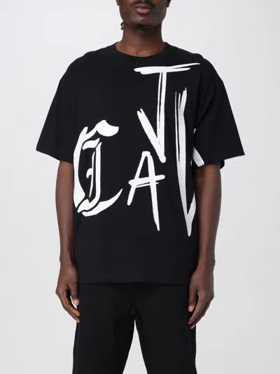 JUST CAVALLI T-SHIRT JUST CAVALLI MEN COLOR BLACK,G77431002