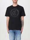 Just Cavalli Stud-embellished Logo T-shirt