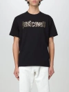 Just Cavalli Man T-shirt Black Size 3xl Cotton In Black