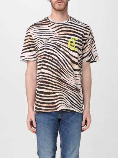 JUST CAVALLI T-SHIRT JUST CAVALLI MEN COLOR MULTICOLOR,G77439005