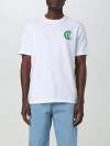 Just Cavalli Slogan-embroidered Cotton T-shirt In White
