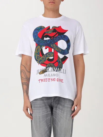 JUST CAVALLI T-SHIRT JUST CAVALLI MEN COLOR WHITE,G05564001