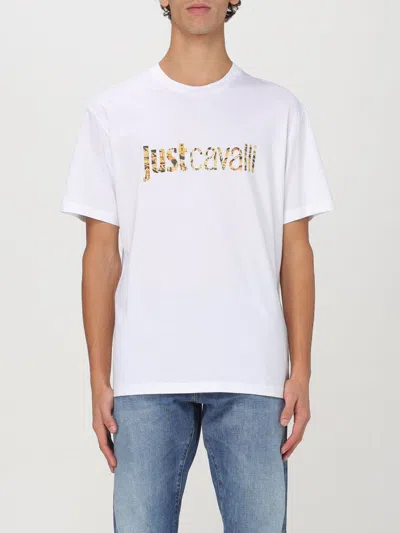 JUST CAVALLI T-SHIRT JUST CAVALLI MEN COLOR WHITE,G06426001