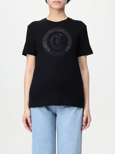 Just Cavalli Logo-embellished T-shirt In Black