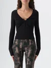 Just Cavalli Top  Woman Color Black In Black
