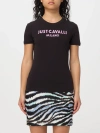 Just Cavalli Logo-print Cotton T-shirt In Black