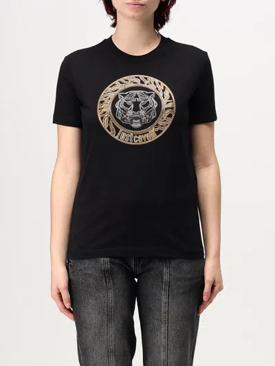 Just Cavalli Logo T-shirt In Black