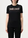 Just Cavalli Logo T-shirt In Schwarz