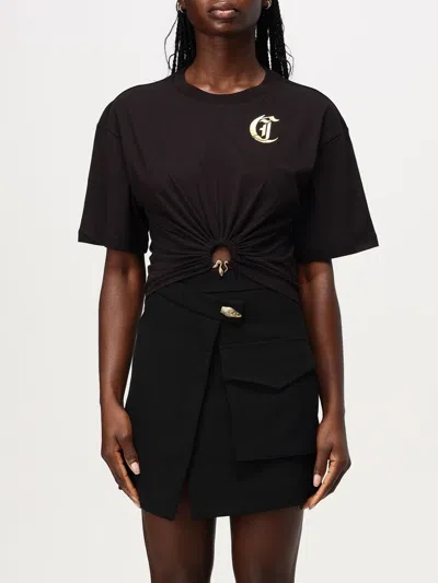 JUST CAVALLI T-SHIRT JUST CAVALLI WOMAN COLOR BLACK,G06507002
