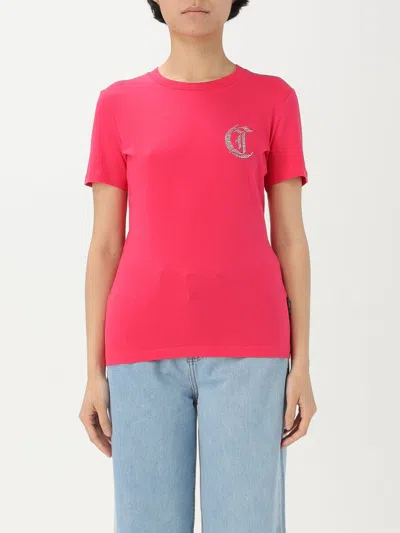 JUST CAVALLI T-SHIRT JUST CAVALLI WOMAN COLOR PINK,G77383010