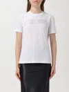 Just Cavalli Crystal-embellished T-shirt In White