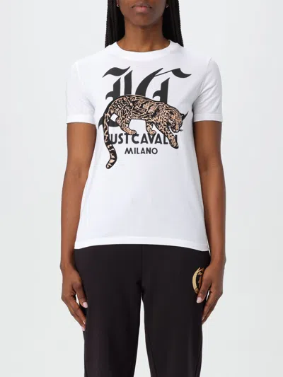 JUST CAVALLI T-SHIRT JUST CAVALLI WOMAN COLOR WHITE,G05599001