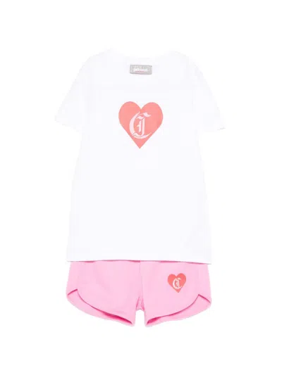 Just Cavalli Kids' T-shirt+shorts Set In Multi