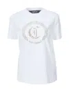 Just Cavalli Logo T-shirt In White